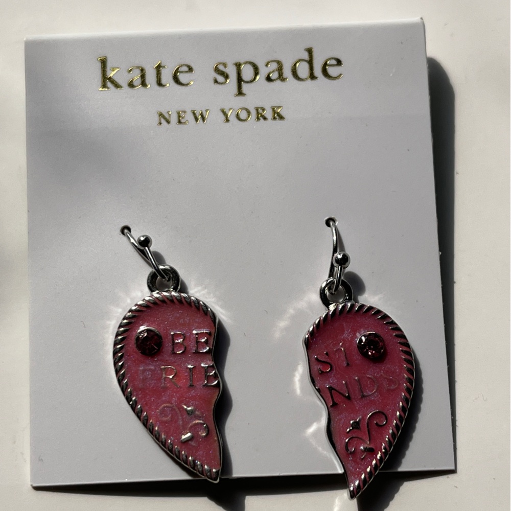 Kate Spade Pink Heart Earrings
